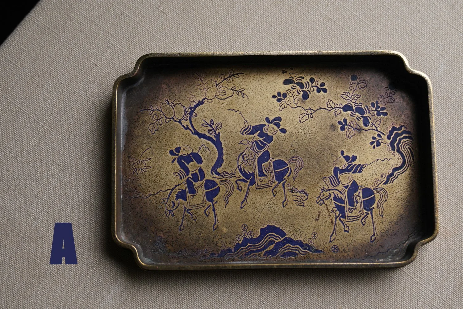 Brass Vintage Tea Tray — tea